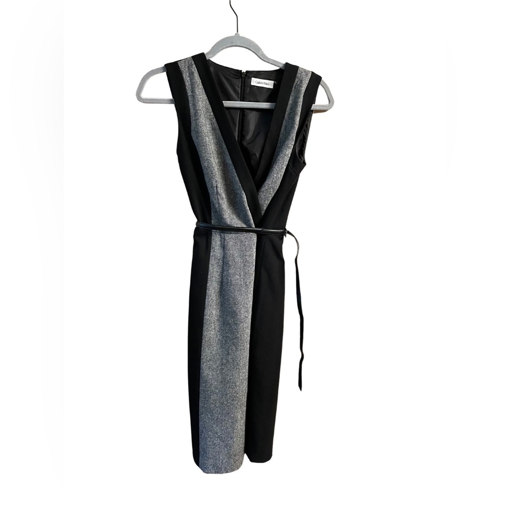 Calvin Klein Classic Black and Gray Women’s Dress